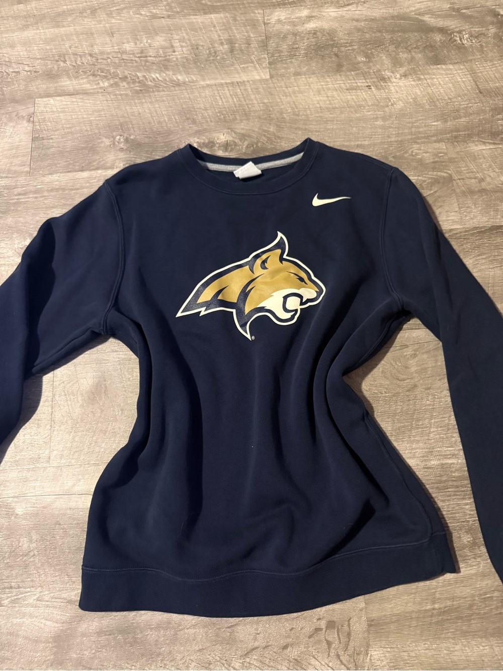 Nike Women's Navy  Oversized Crew Sweatshirt MONTANA STATE UNIVERSITY